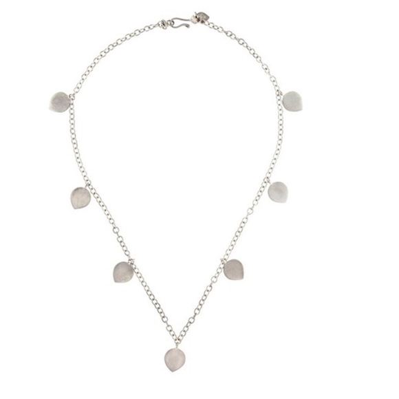 SOLD -Me&Ro Silver Lotus Petal Necklace - Picture 1 of 2